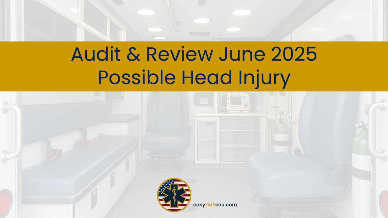Audit & Review – June 2025 – Possible Head Injury