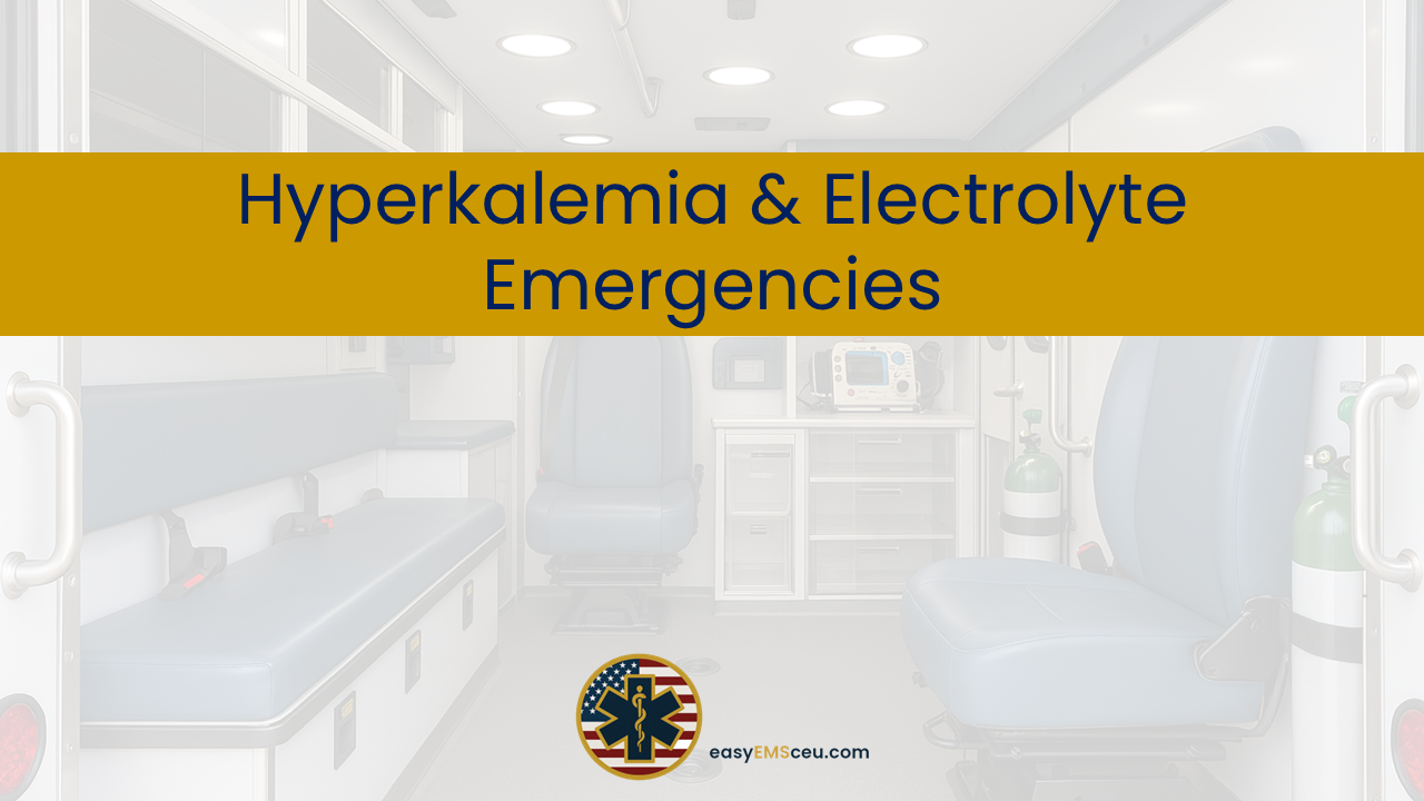 Hyperkalemia & Electrolyte Emergencies
