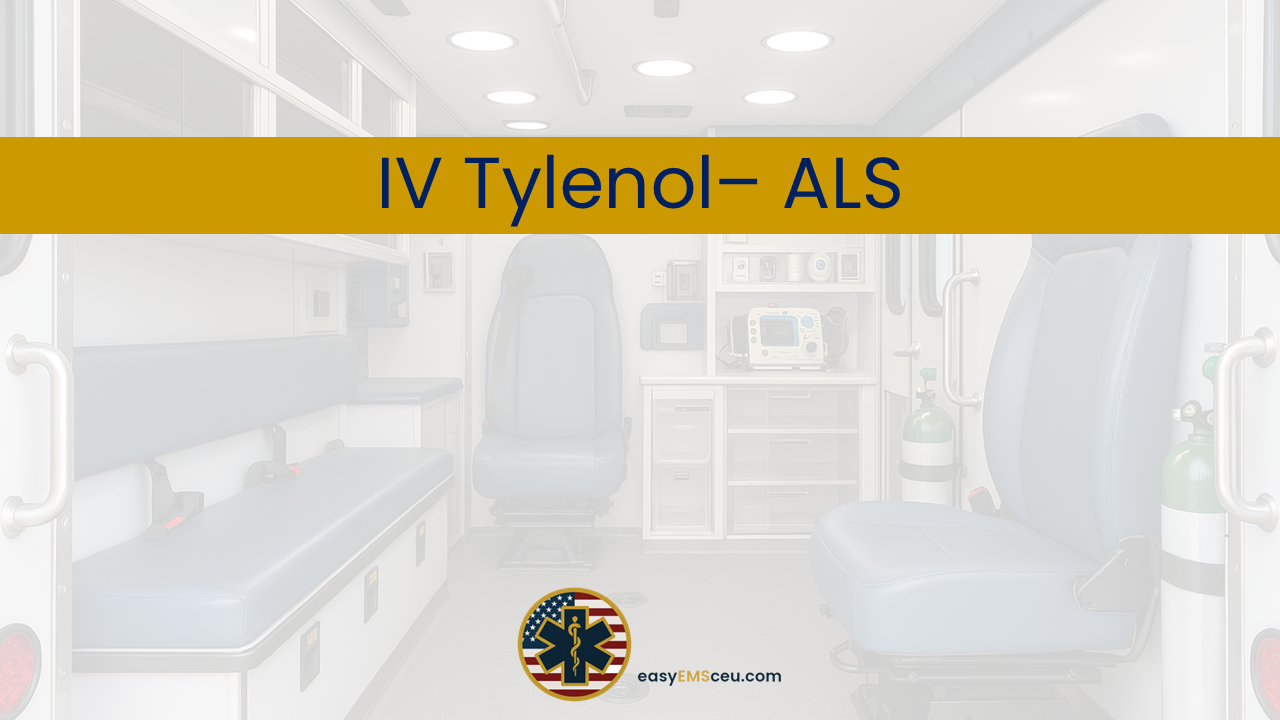 IV Tylenol – ALS