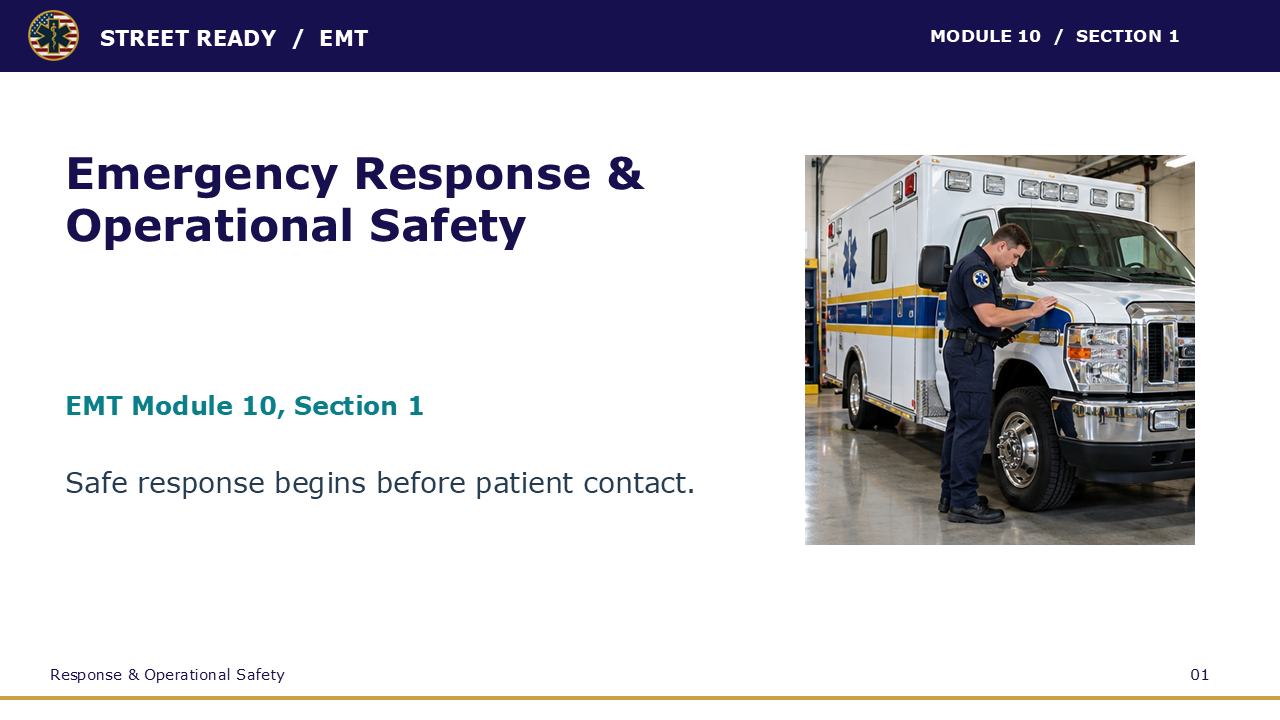Street Ready EMT presentation sample
